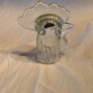 2/30$ Antique glass carafe stopper with a rooster's head in crystal
